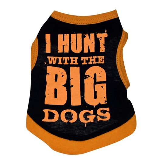 Big Dogs (Orange) Dog T-Shirt by Doggy Doo Little-0